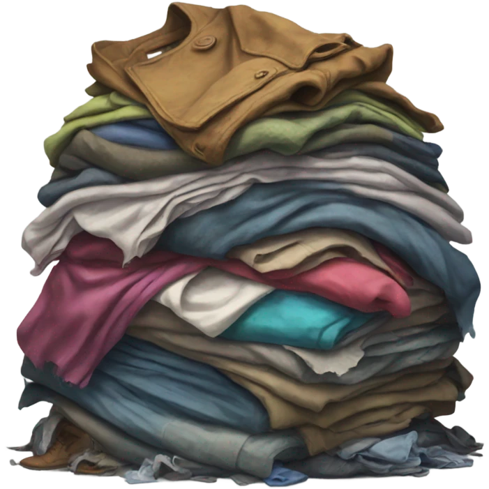 Pile of clothes rotting emoji