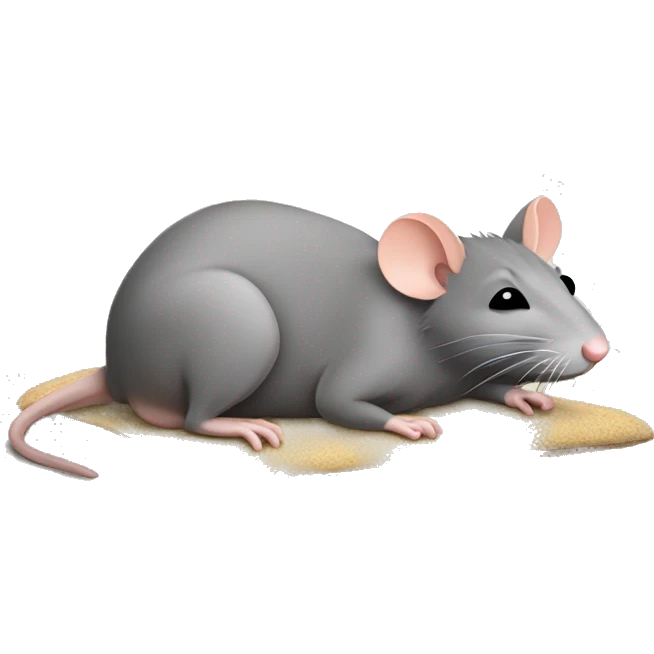 Rat that is sunbathing  emoji