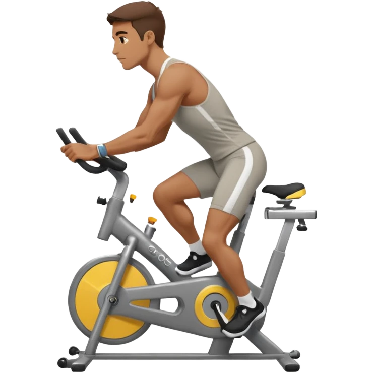 guy workout spinning soul cycle emoji