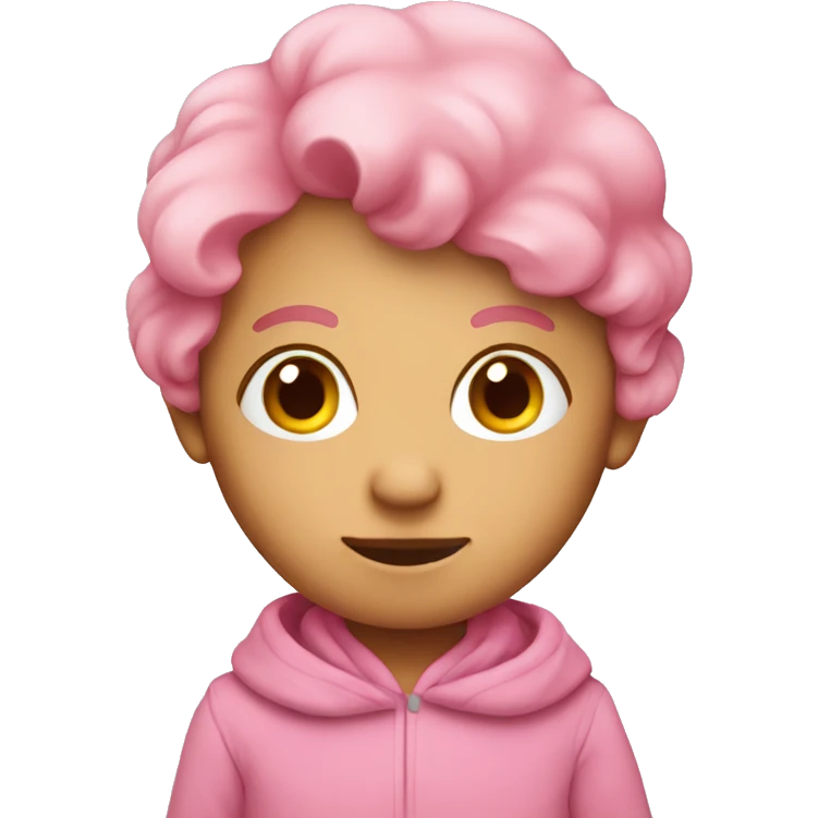 Cute pink person emoji