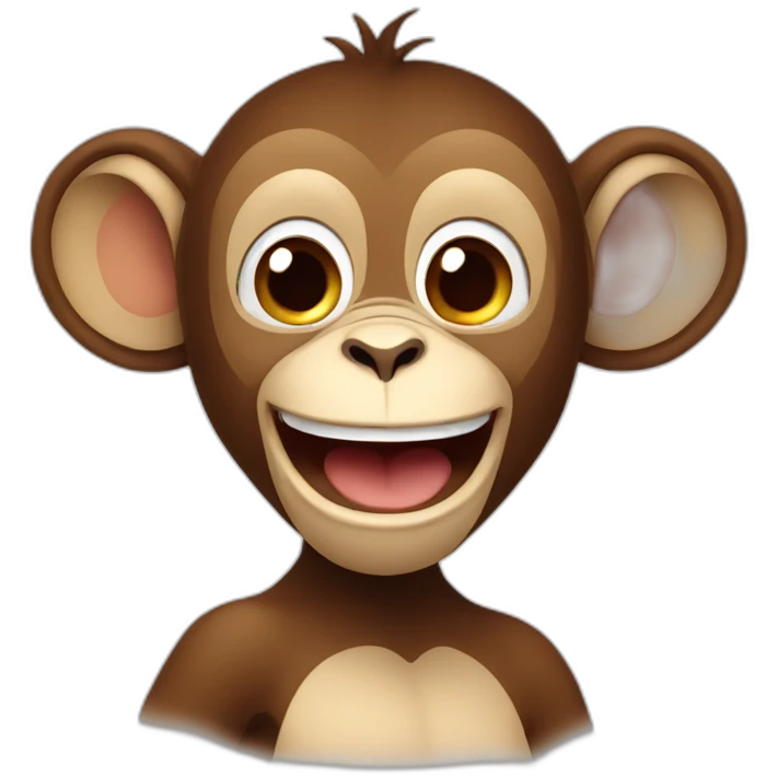 Monkey the lufe excited emoji