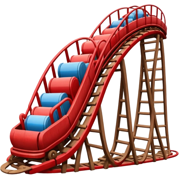 red roller coaster emoji