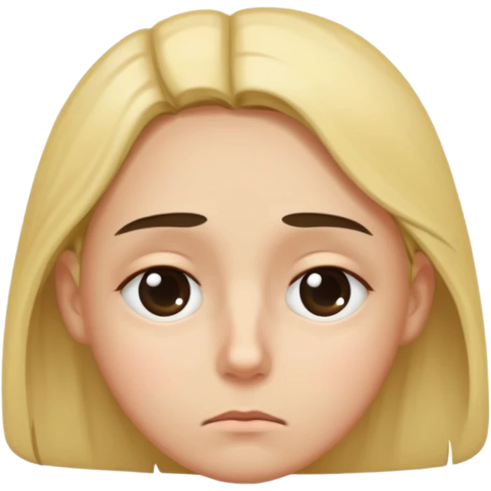 Thinking but tired emoji