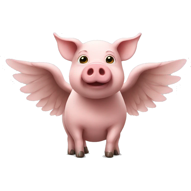 pig with wings emoji
