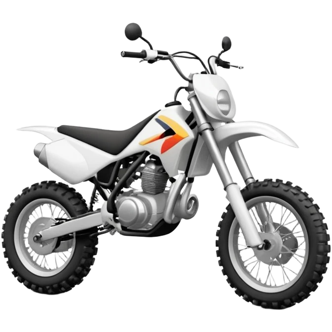 white dirt bike emoji