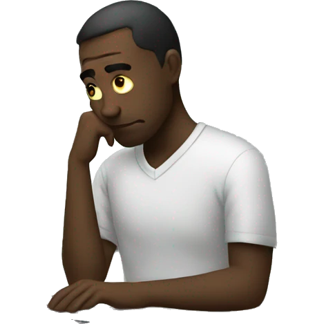 sad person with laptop emoji
