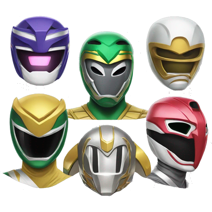 Mighty morphin power rangers emoji