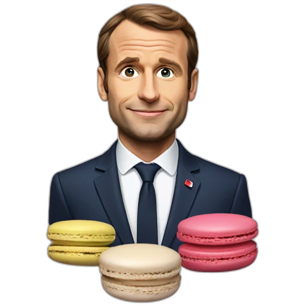 Macron macaron president emoji
