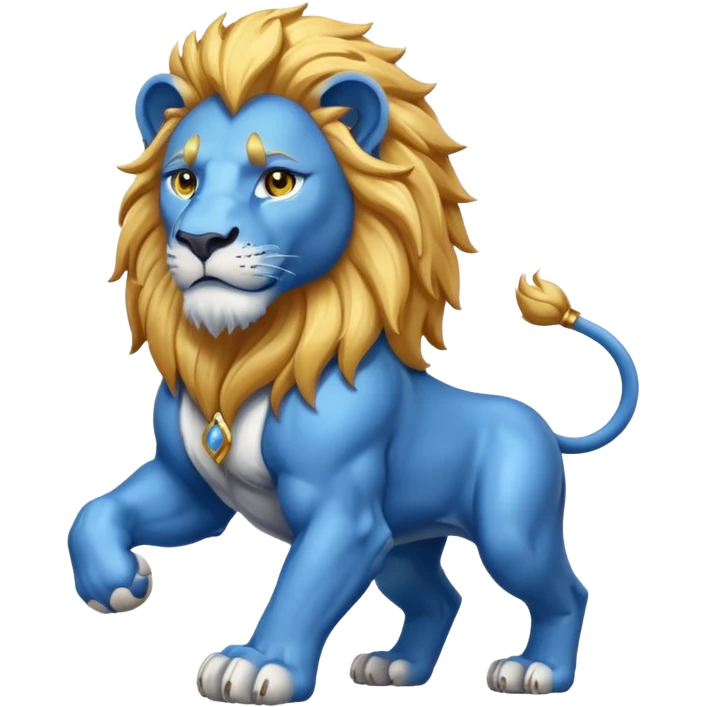 blue lion emoji