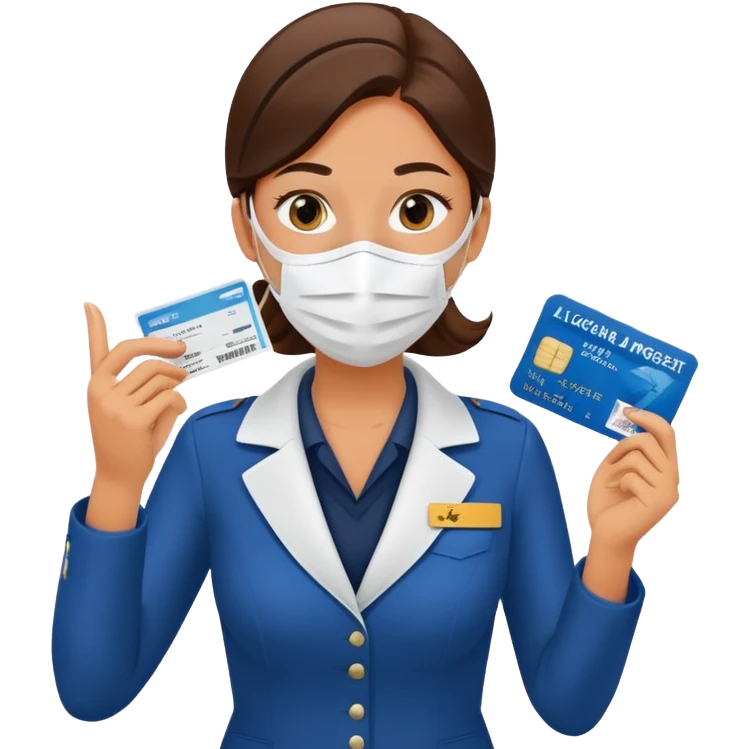 Passenger calling for flight attendant emoji