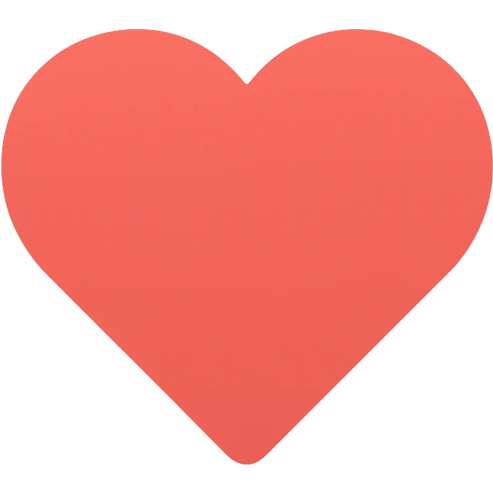 colored icon of a heart emoji