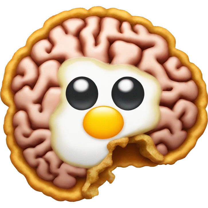 brain fried egg emoji