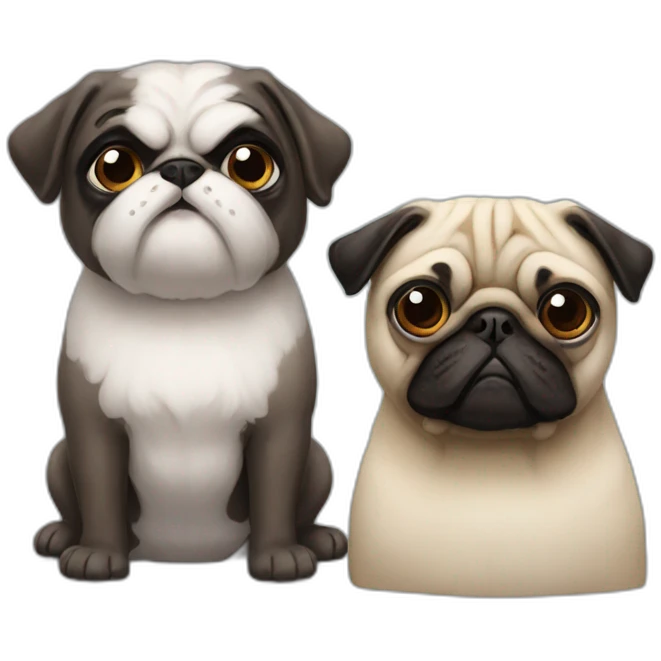 shitzu & pug emoji