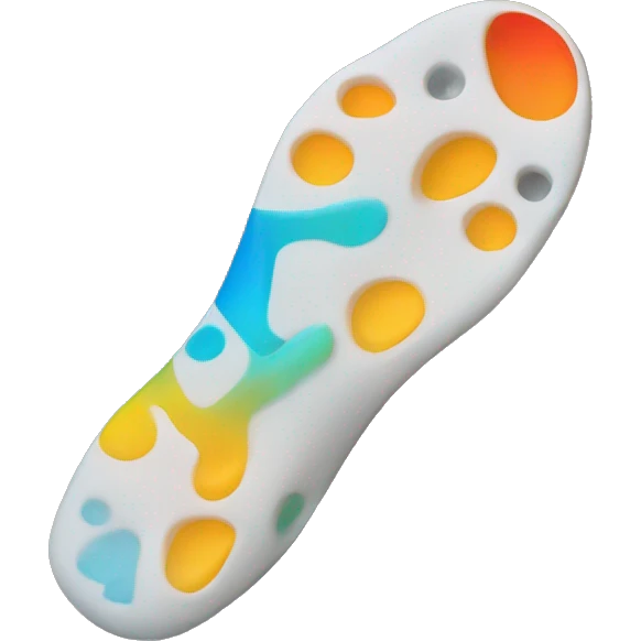 colorful 3dprinted orthotic emoji