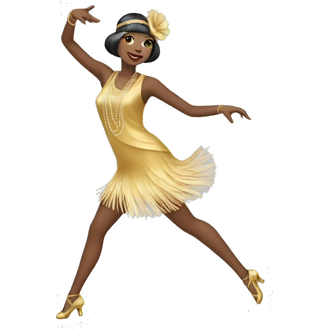 dancing flapper emoji  emoji