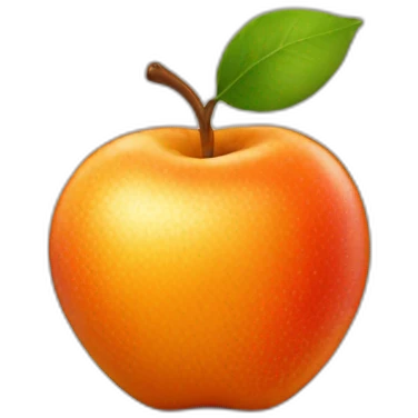 Cœur orange apple  emoji