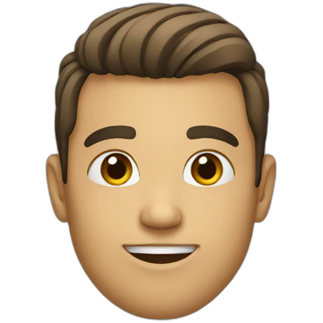 straight emoji