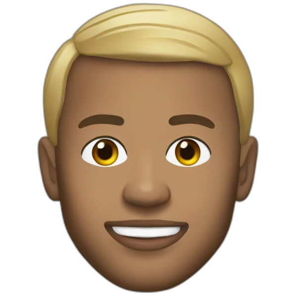 Macron embrasse kylian Mbapé emoji