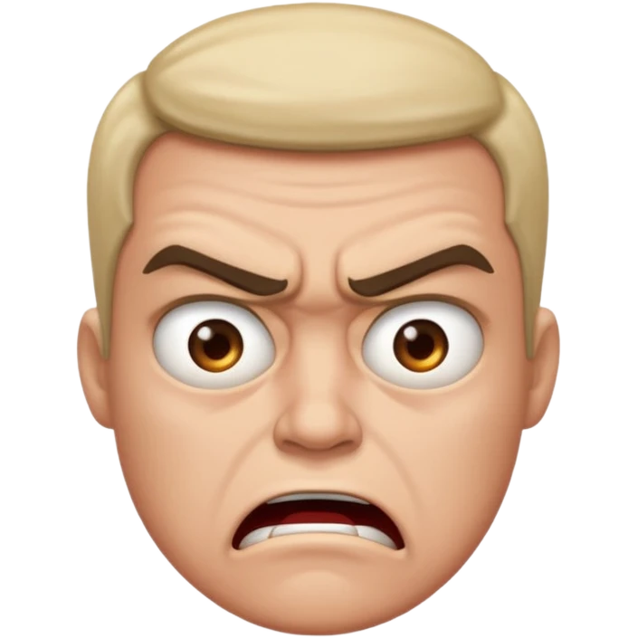 Angry but can't express anger just staring emoji