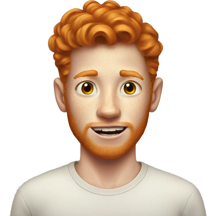 UGLY GINGER BOY WIT LOTS OF FRECKLES emoji