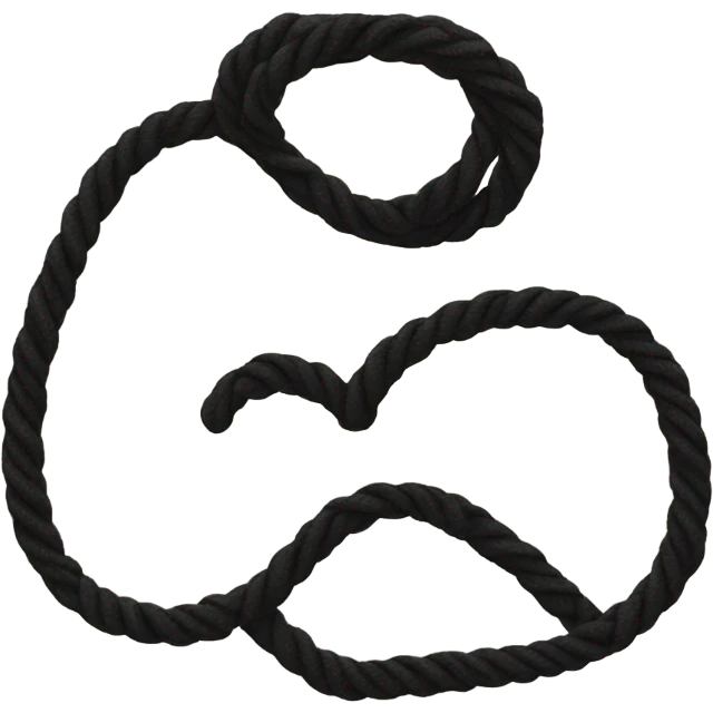 Black rope in a heart emoji