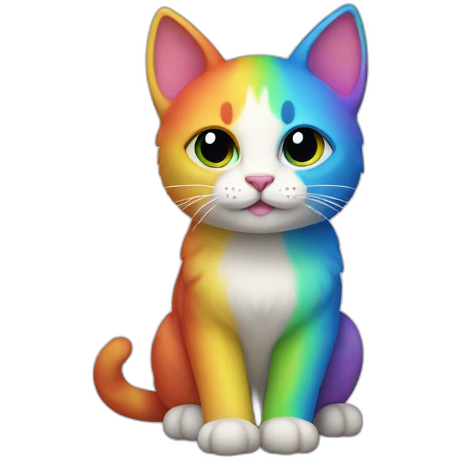rainbow cat emoji