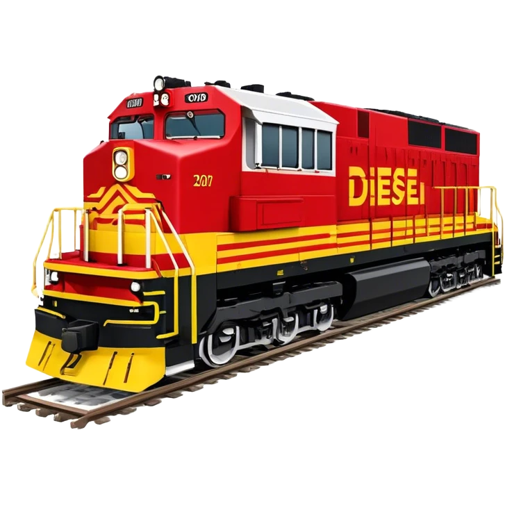 Diesel Locomotive - EMD SD70 (Model Year: 2021) (Iconic colour: Red and yellow) emoji
