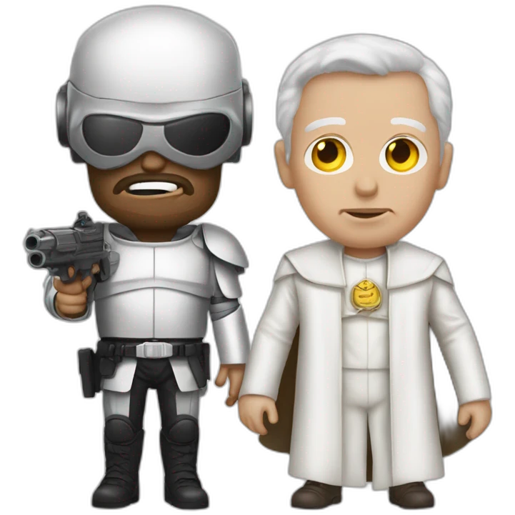 Francis pope and the terminator emoji