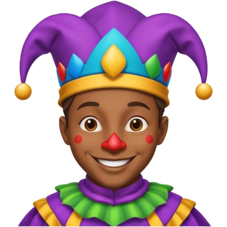 African American jester  emoji