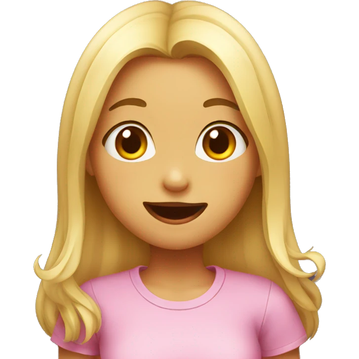 Girl with tongue out emoji