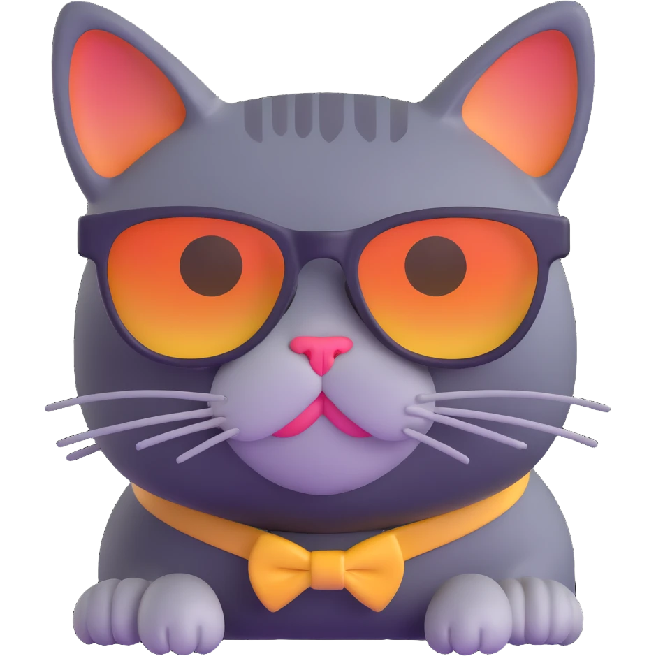 cat wearing sunglasses emoji
