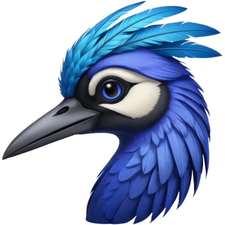 Blue Sicklebill headshot emoji