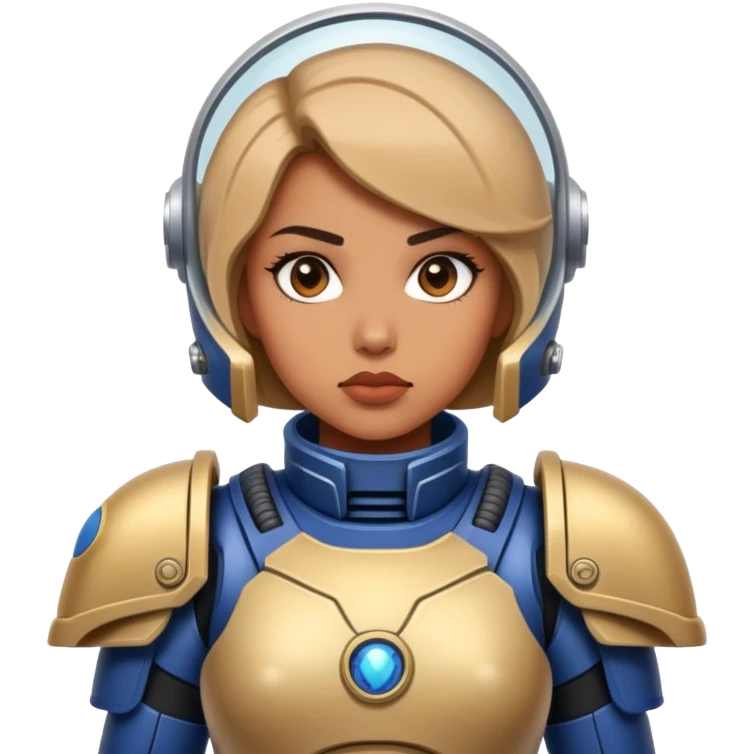 woman space marine curiosity emoji