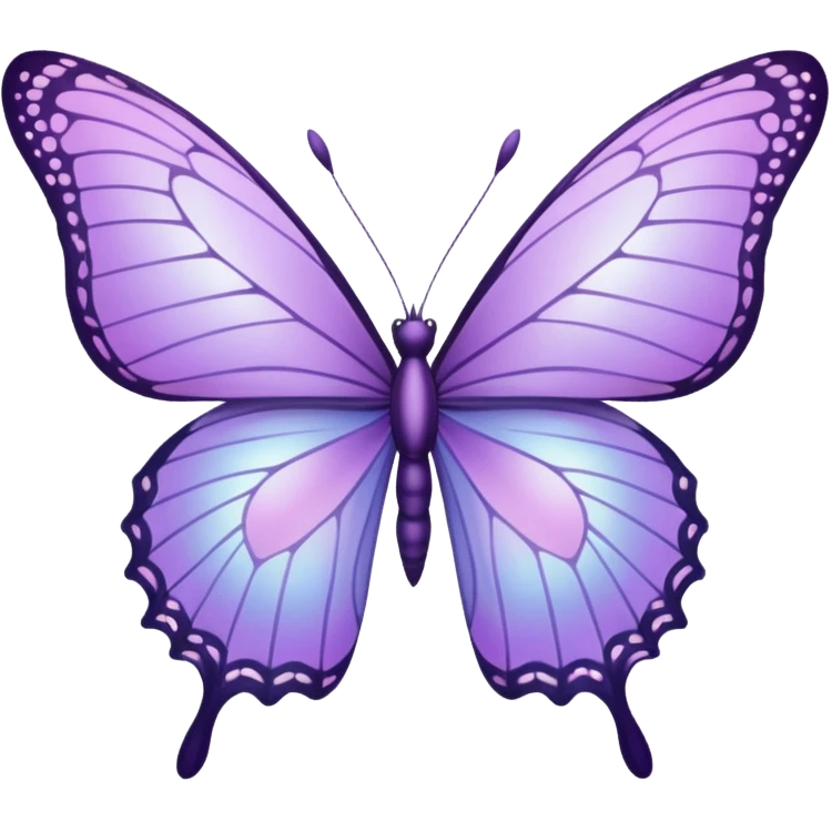 light purple butterfly emoji