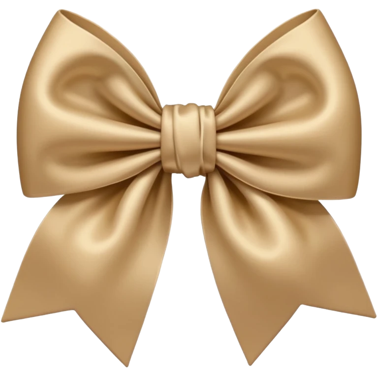Beige bow emoji