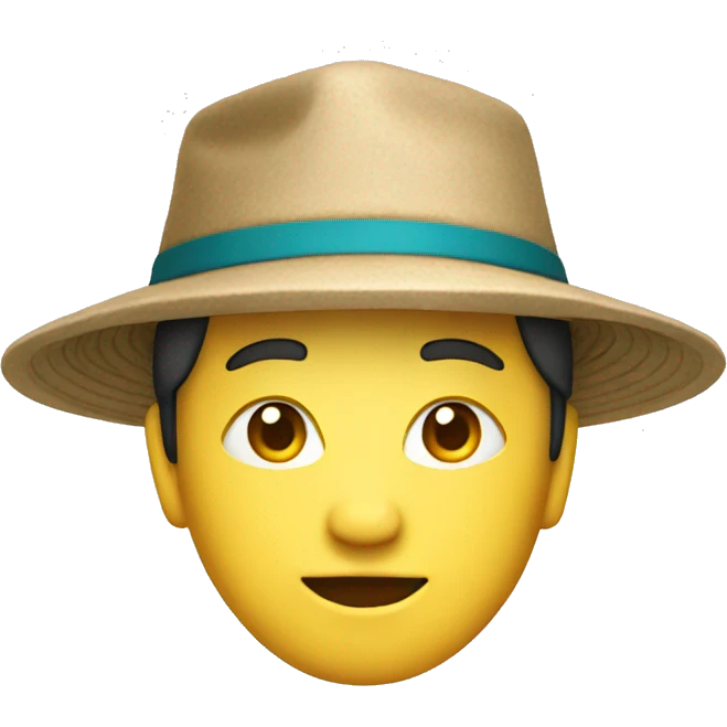 Chinese with hat emoji