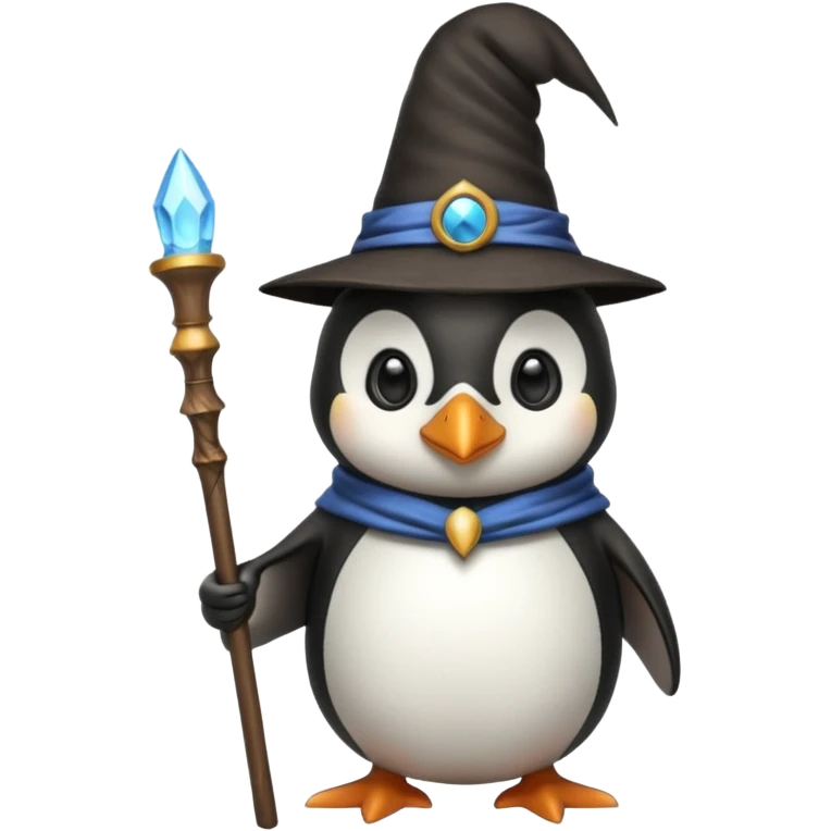 Penguin Wizard emoji