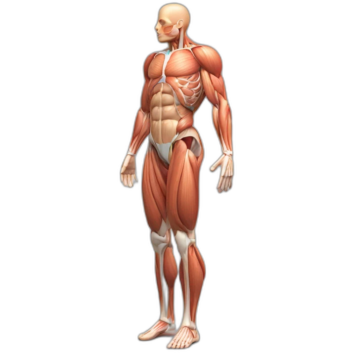 Human anatomy quadriceps muscles 3d model  emoji