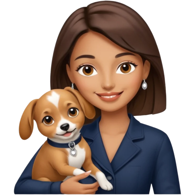 Dior model with pet emoji