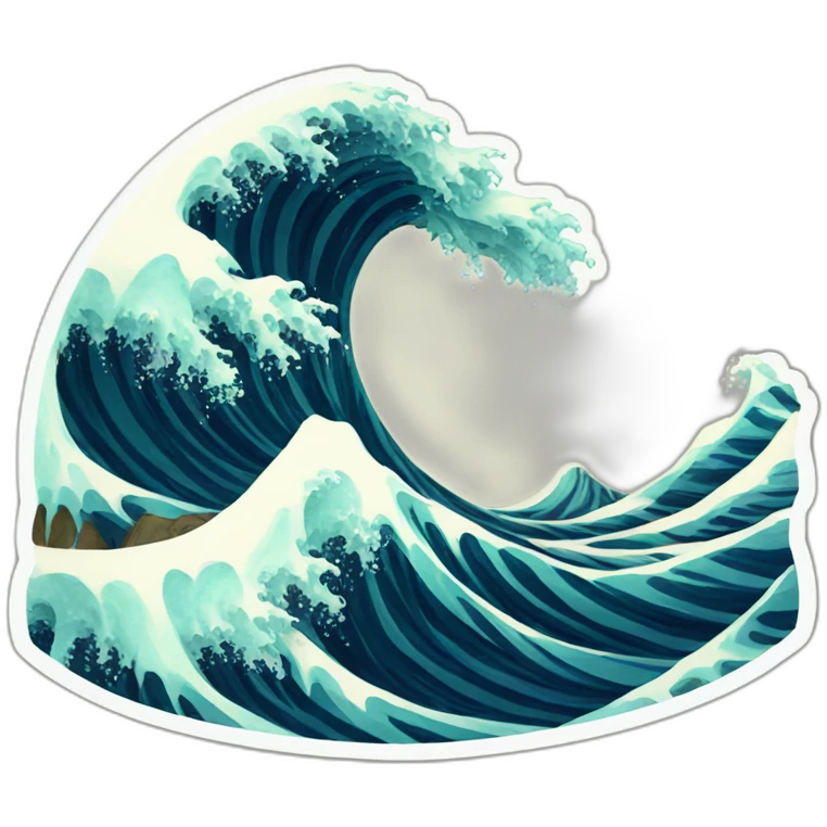 Wave emoji