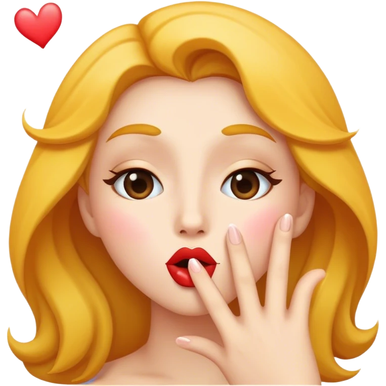 Blowing kiss emoji