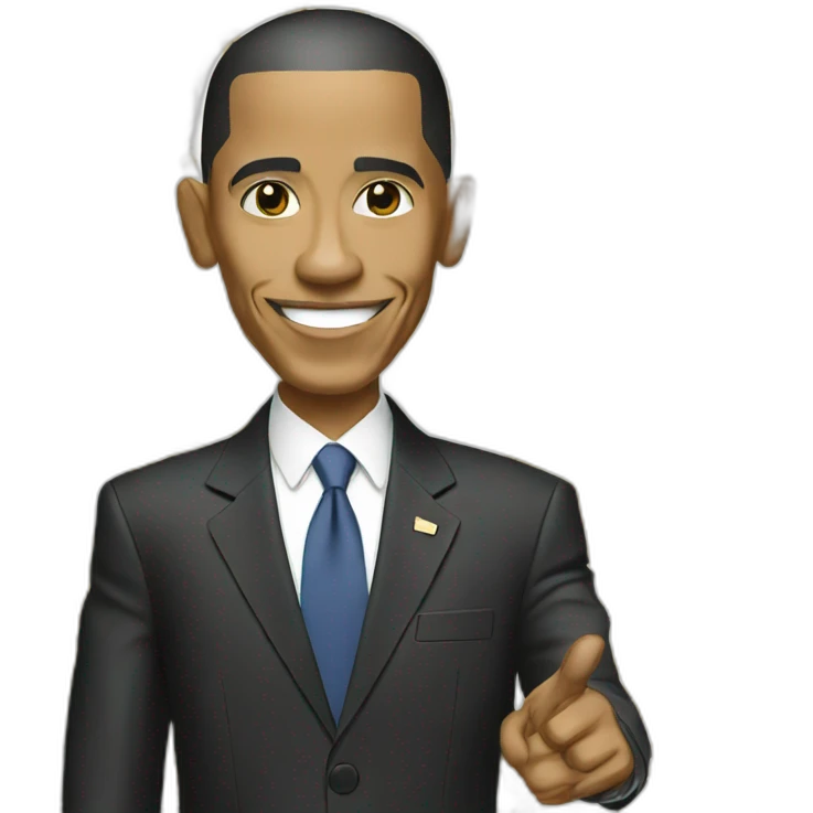 Obama white emoji