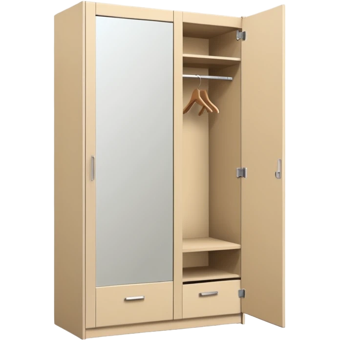 wardrobe modern closed mirror door emoji