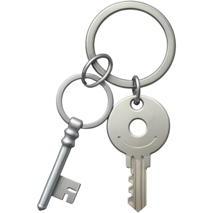 una llave con un llavero que diga C21 emoji