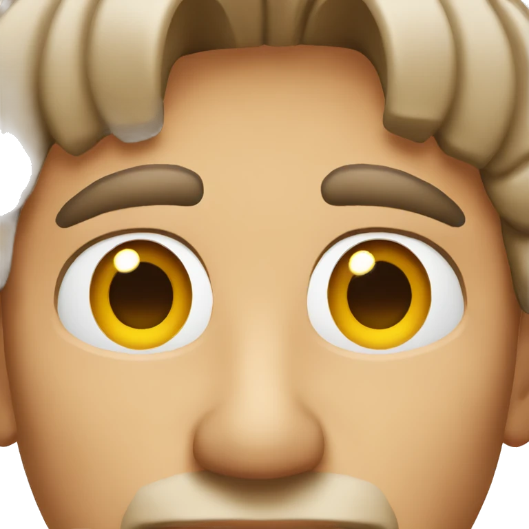 Man with one eyebrow emoji