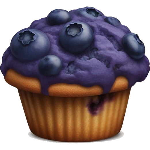Blueberry muffin  emoji