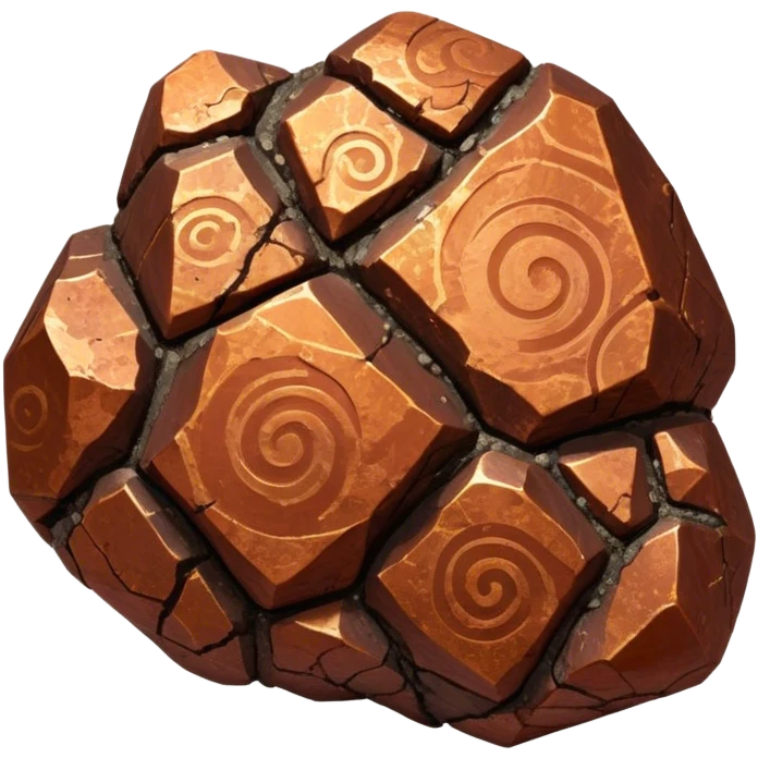 Cinematic Realistic Copper Ore, Warm and earthy, with rich, reddish-brown hues and intricate swirls of natural patterns across the rough, raw surface. The metal catches light with a gentle, glowing shimmer, exuding a rustic, organic charm. Soft glowing outline, capturing the essence of earthy elegance and natural beauty in raw copper ore. emoji