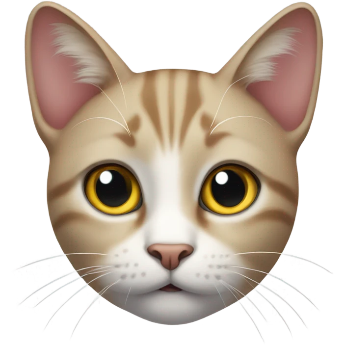 Cat with one ear emoji