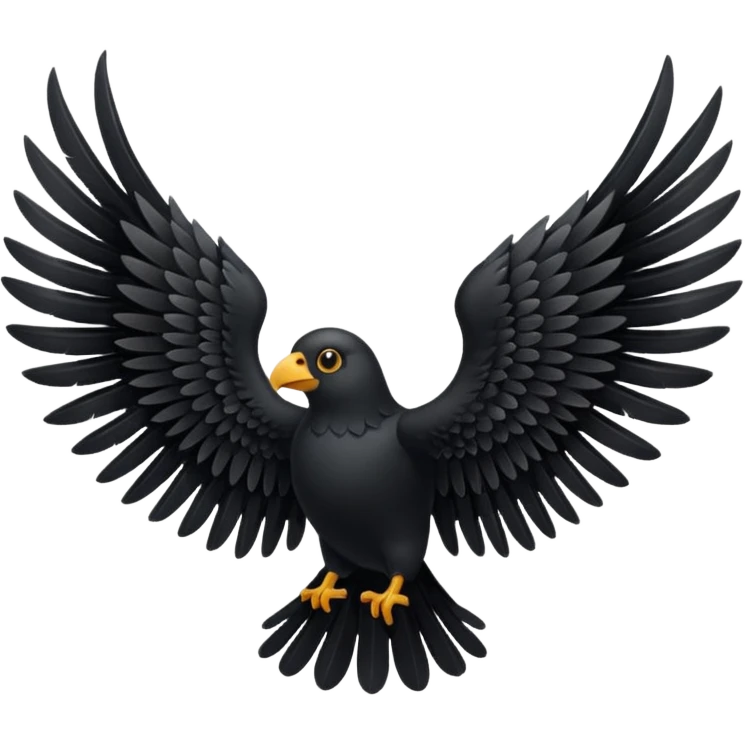 black wings emoji
