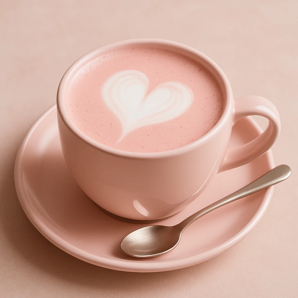 light pink coffee, variation 3 emoji